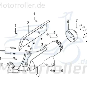 Must-Have Kreidler Insignio 125 2.0 Buchse Auspuffblende Hülse 750249 Distanzhülse Lagerbuchse Distanz-Hülse Distanzbuchse Passhülse Passbuchse