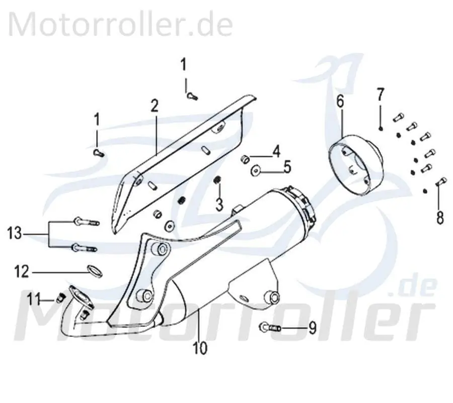 Must-Have Kreidler Insignio 125 2.0 Buchse Auspuffblende Hülse 750249 Distanzhülse Lagerbuchse Distanz-Hülse Distanzbuchse Passhülse Passbuchse