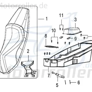 Rabatt Kreidler Insignio 125 250 DD 2.0 Gasdruckfeder 750283 Motorroller Scooter Original Ersatzteil