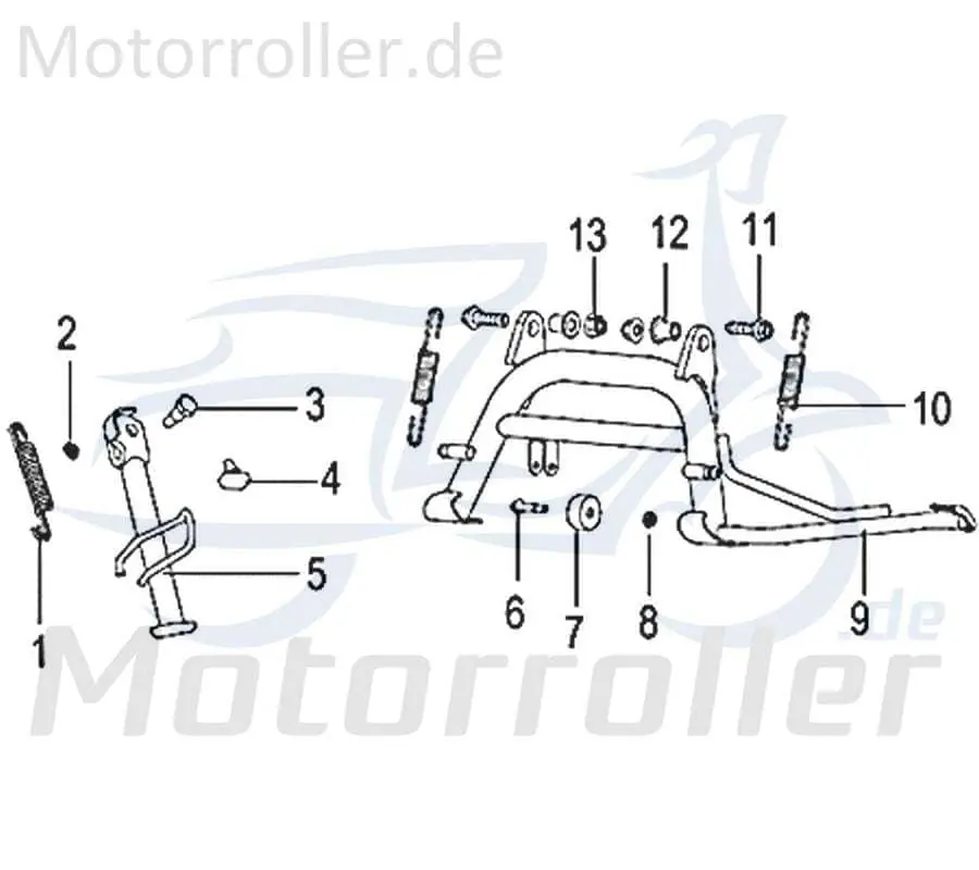 Feder Seitenständer Dämpfung Motorroller Rex 750295 Finale Aktion
