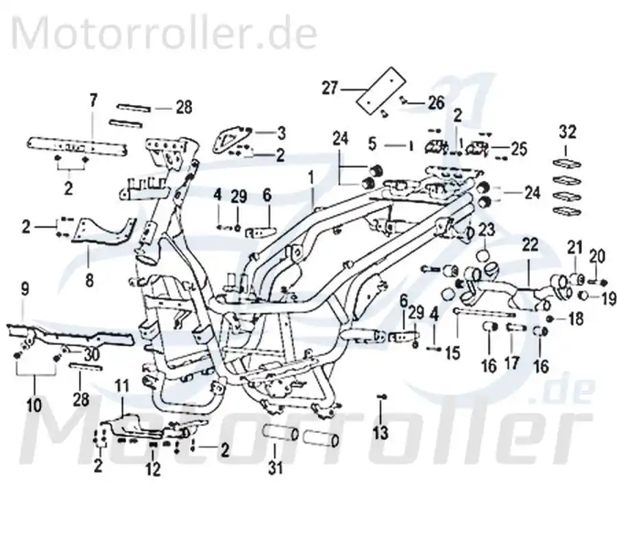 Garantierte Lieferung Stopfen (Rahmen) Motorroller Kreidler Star Rex 750296