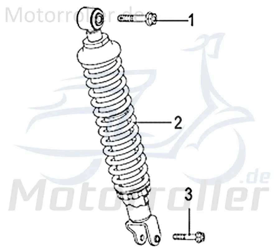 Preisknaller Federbein Stoßdämpfer Motorroller Kreidler Rex 750326