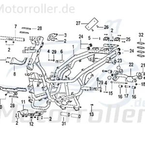 Finale Aktion Kreidler Insignio 125 250 DD 2.0 Montageplatte Frontverkleidung 750319 Befestigung Halterung Frontabdeckung Motorroller Scooter Original