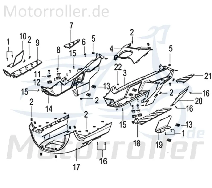 Fußbrettverkleidung hinten links PP schwarz matt 750344 Knallerangebot