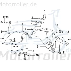 Knallerangebot Kreidler Insignio 125 2.0 Halteplatte links Radabdeckung 750356 Befestigung Halterung Montageplatte Kotflügel
