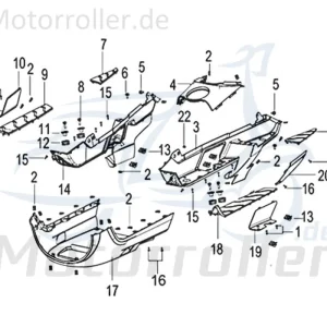 Kreidler Insignio 125 250 DD 2.0 Fussbrett links schwarz-matt 750340 Trittbrett Bodenbrett Fußablage Roller Scooter Original Ersatzteil Sofort Bestellen