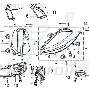 Kreidler Insignio 125 250 DD 2.0 Blinker-Rücklicht Einheit hinten links 750367 Rückleuchte Original Ersatzteil Meistverkauft