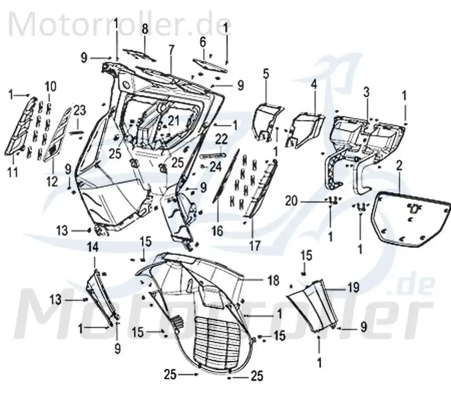 Blechschraube 4.2x10mm Jonway Insignio 250 DD Scooter 750429 Kreuzschlitzschraube Kreuzschraube Blech-Schraube Treibschraube Kreidler Neu Im Sortiment