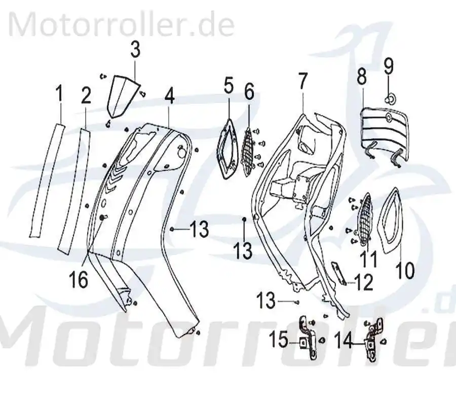 SMC Blechschraube 4.2x13mm Keeway Agora 50 4Takt B05074201305 Kreuzschlitzschraube Kreuzschraube Blech-Schraube Treibschraube Scooter Billig