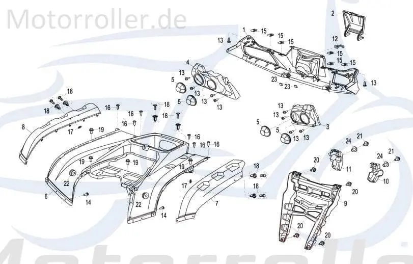 Garantierte Lieferung SMC Blechschraube 4.2x16mm CFMOTO Kreuzschraube B05074201605 Kreuzschlitzschraube Blech-Schraube Treibschraube 125ccm-4Takt Quad ATV