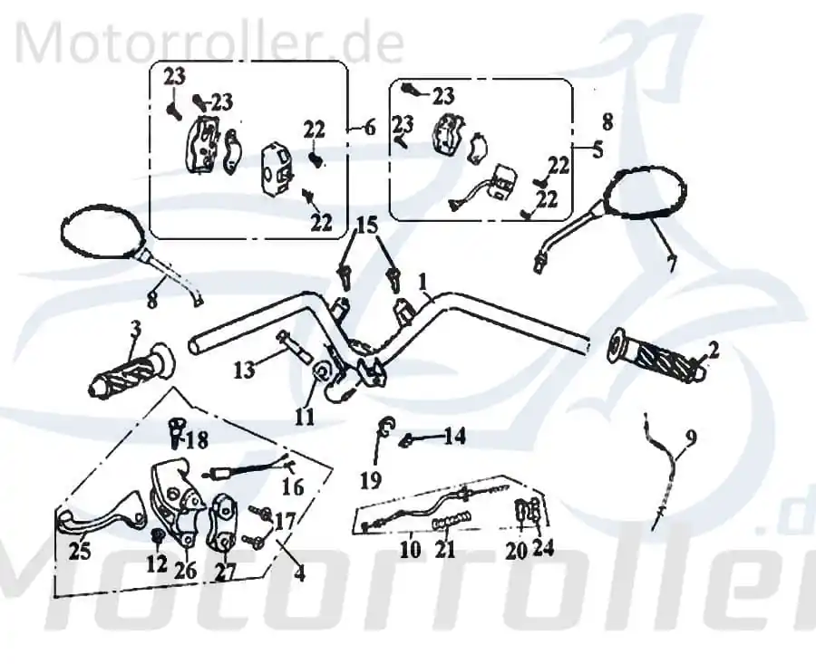 SMC Blechschraube 4.8x16mm Keeway Arn 125 Roller B05074801605 Kreuzschlitzschraube Kreuzschraube Blech-Schraube Treibschraube Scooter Must-Have