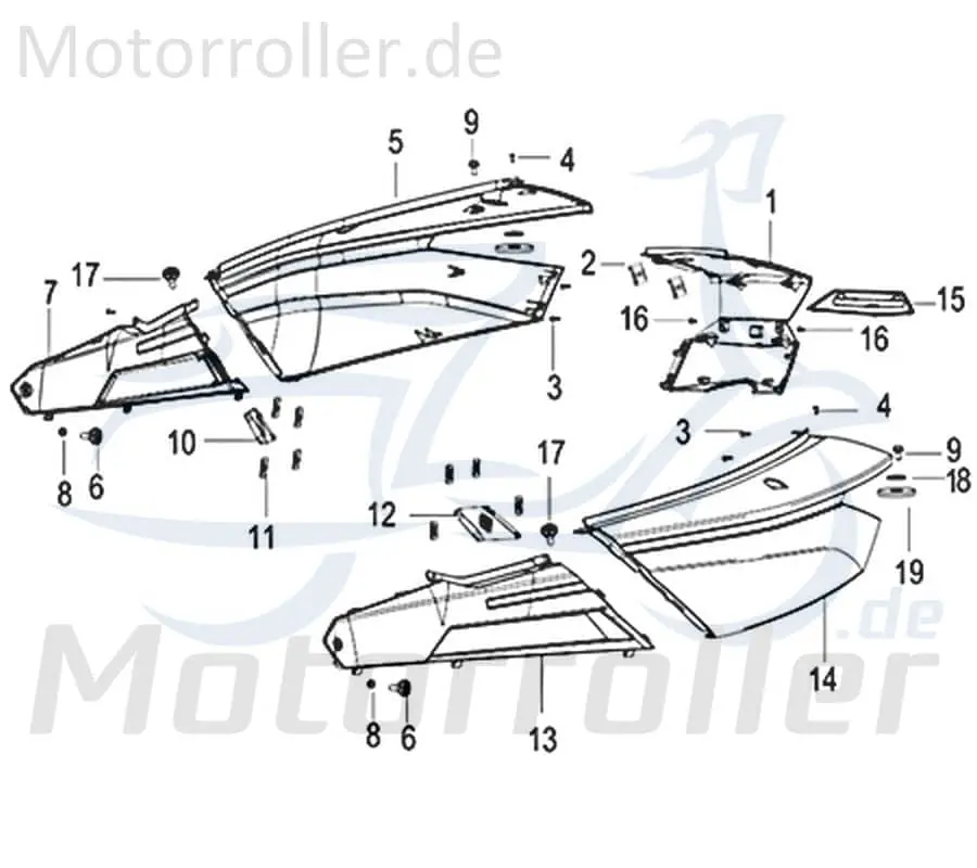 Schraube M6x18mm Jonway Insignio 250 DD Scooter Roller 750416 Bundschraube Maschinenschraube Flanschschraube Flansch-Schraube Kreidler Angebot