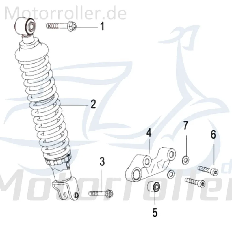 Saisonangebot Kreidler INSIGNIO 125 DD Schraube 125ccm 4Takt B02051005564 M10x55mm Innensechskant-Schraube Innensechskantschraube