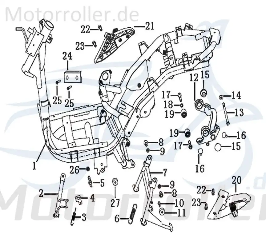 Begrenztes Angebot SMC Bundmutter M8 Keeway Hacker 125 Scooter B04020800015 Sechskantmutter Flanschmutter Sechskant-Mutter Flansch-Mutter Maschinenmutter
