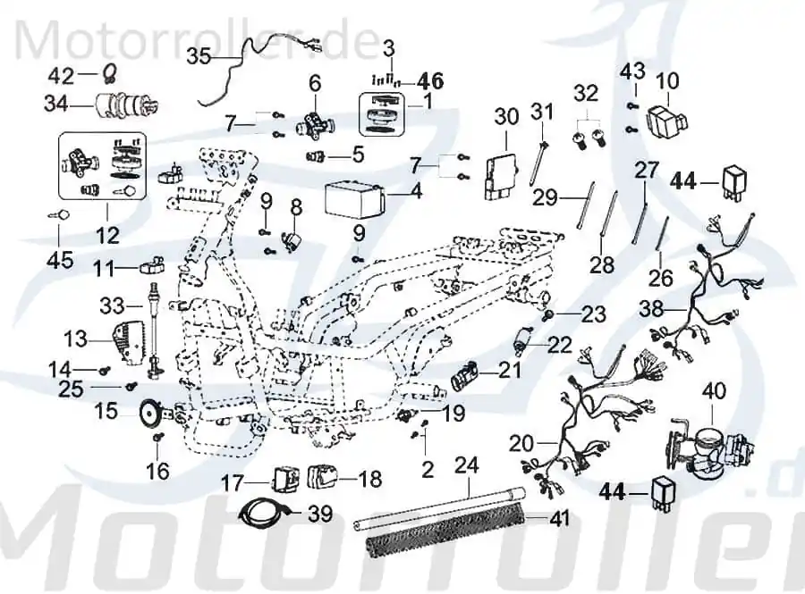 Billig Kreidler INSIGNIO 125 DD Anschlusskabel 125ccm 4Takt 280025000000 Diagnosegerät Verbindungskabel Anschlußkabel 125ccm-4Takt Scooter