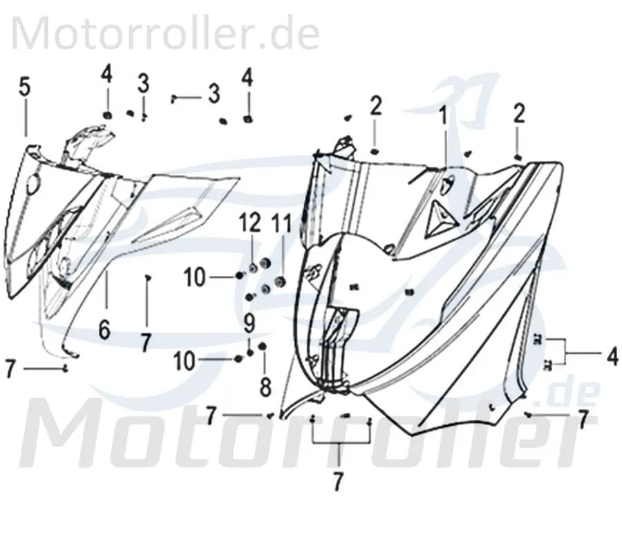Schnäppchen Abstandshalter Frontverkleidung Motorrad Rex 750481