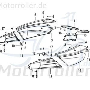 Zertifiziert Kreidler Insignio 125 250 2.0 DD Seitenverkleidung rechts weiß 750487 Seitenabdeckung Seitencover Seitendeckel