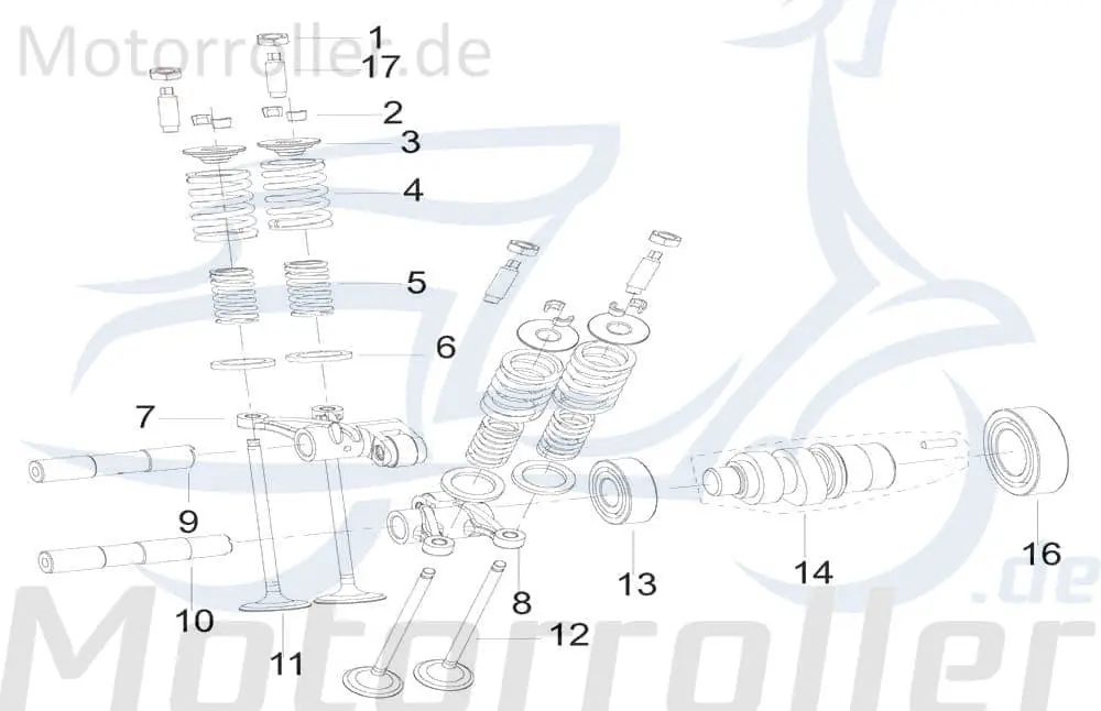 Nockenwelle 250ccm 4Takt 129165000000 Kipphebelwelle Nocken-Welle Steuerwelle Qualitäts-Nockenwelle Scooter Zertifiziert