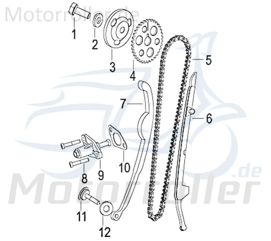 Jonway Insignio 250 DD Nockenwellenritzel 250ccm 4Takt 750527 einzel nicht lieferbar 250ccm-4Takt Scooter Ersatzteil Service Inpektion Markenprodukt