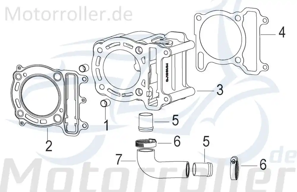 Kreidler Insignio 250 DD Schlauch 250ccm 4Takt 130025000000 Kühlwasser Gummischlauch Leitung Zuleitung Plastikschlauch Ableitung Zertifiziert