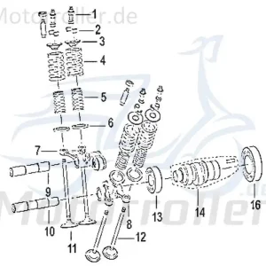 Kreidler Insignio 250 DD Kipphebel Auslaß 750523 Nockenwellenkipphebel Motorroller Scooter Original Ersatzteil Sofort Bestellen