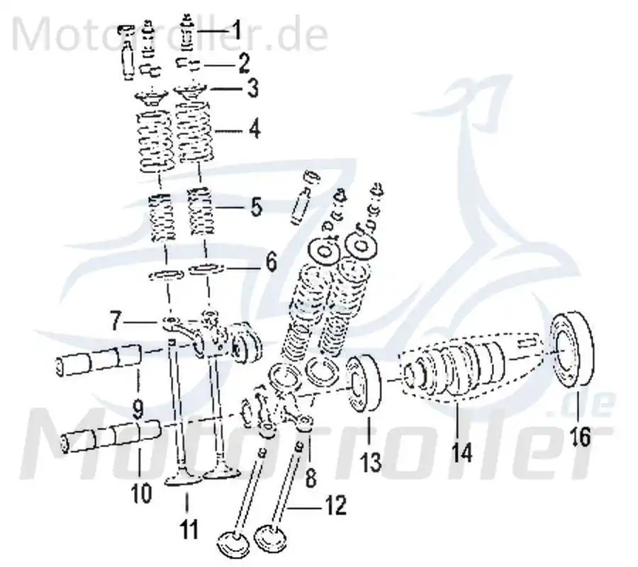 Neu Jonway Insignio 250 DD Ventilkeil Roller 250ccm 4Takt 750535 Sicherungskeil Ventilsicherungskeil Ventiltellerhalter 250ccm-4Takt