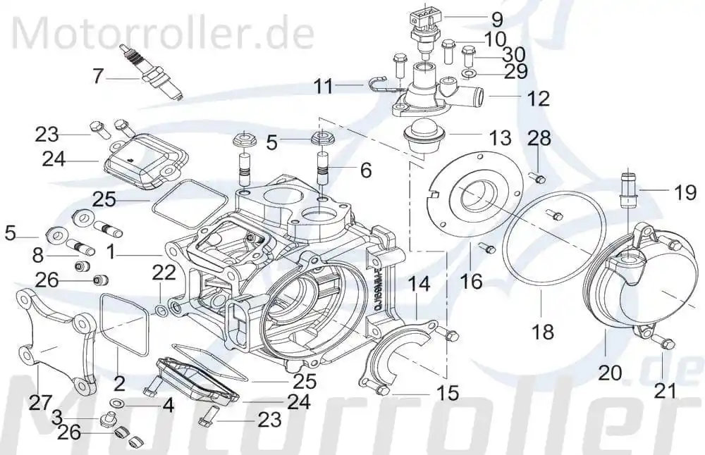 Nur Für Kurze Zeit Kreidler Insignio 250 DD Anschlusstück 250ccm 4Takt 159095000000 Auspuff Auspuffanschluss 250ccm-4Takt Scooter Ersatzteil Service