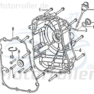 Preisknaller Kreidler Insignio 250 DD 2.0 Dichtung Kurbelgehäusedeckel rechts 750579 Kurbelgehäusedeckeldichtung Gehäusedichtung Motorroller Scooter 4Takt 250ccm