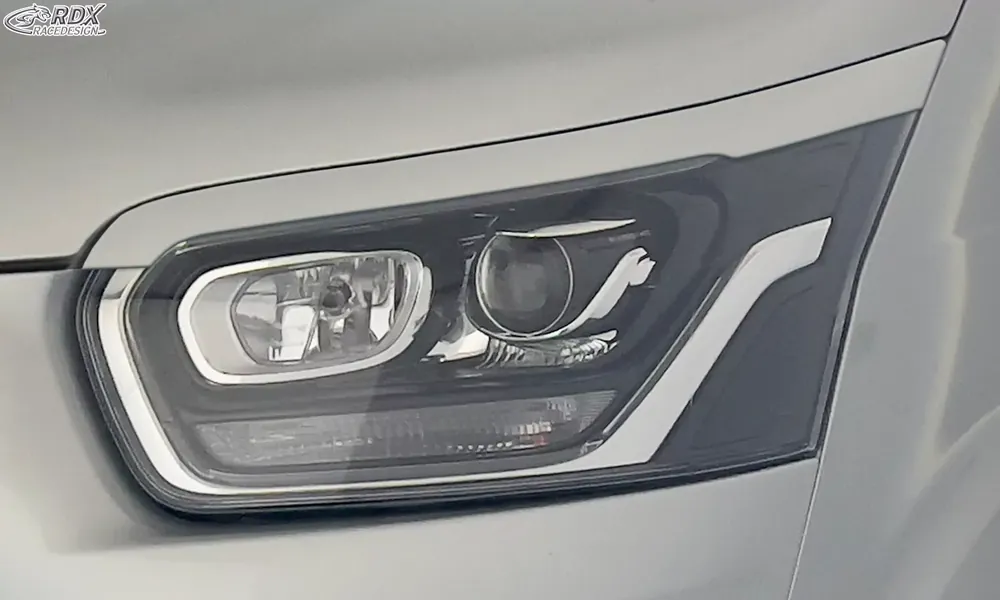 Neue Kollektion RDX Scheinwerferblenden passend für Ford Transit (2014-heute) für Xenon- und schwarze Halogen-Scheinwerfer Böser Blick