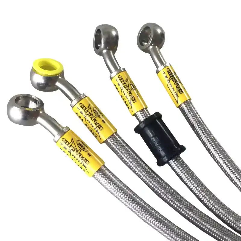 Saisonangebot HEL Stahlflexleitung vorne Edelstahl passend für Benelli 900 Sei