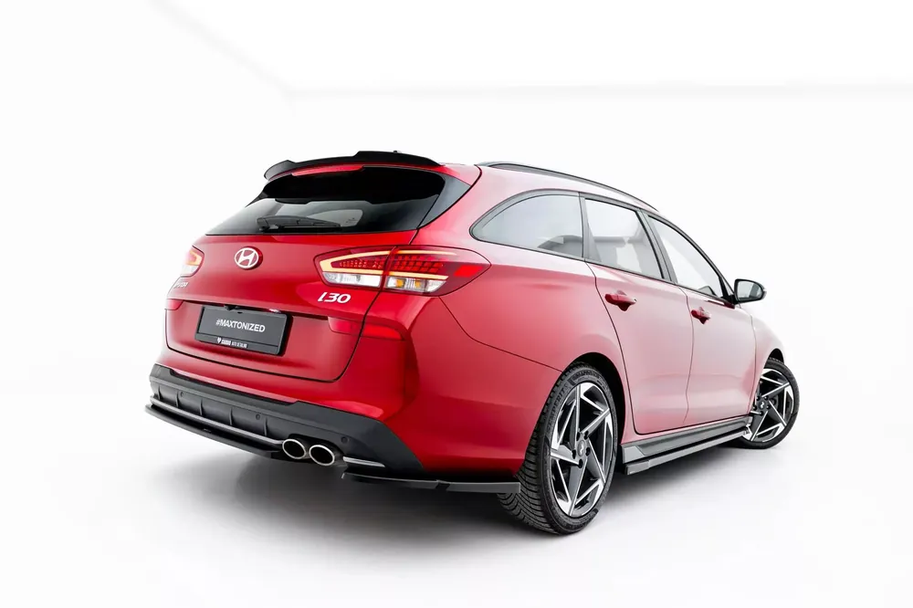 Heck Ansatz Flaps Diffusor V.2 passend für Hyundai I30 N-Line Wagon Mk3 Facelift Preis Gesenkt