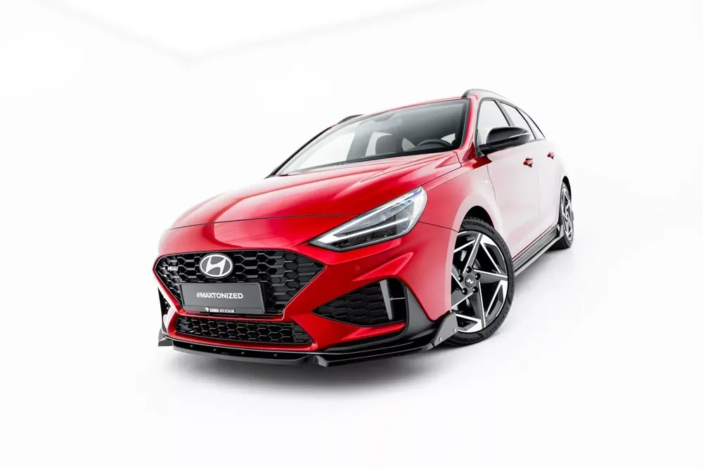 Street+ Spoilerlippe Front Ansatz V.1 + Flaps passend für Hyundai I30 N-Line Wagon Mk3 Facelift Knallerangebot