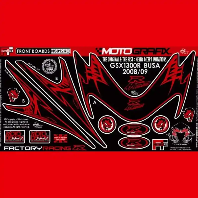 Billig Motografix Steinschlagschutz vorn passend für Suzuki Hayabusa 2008-