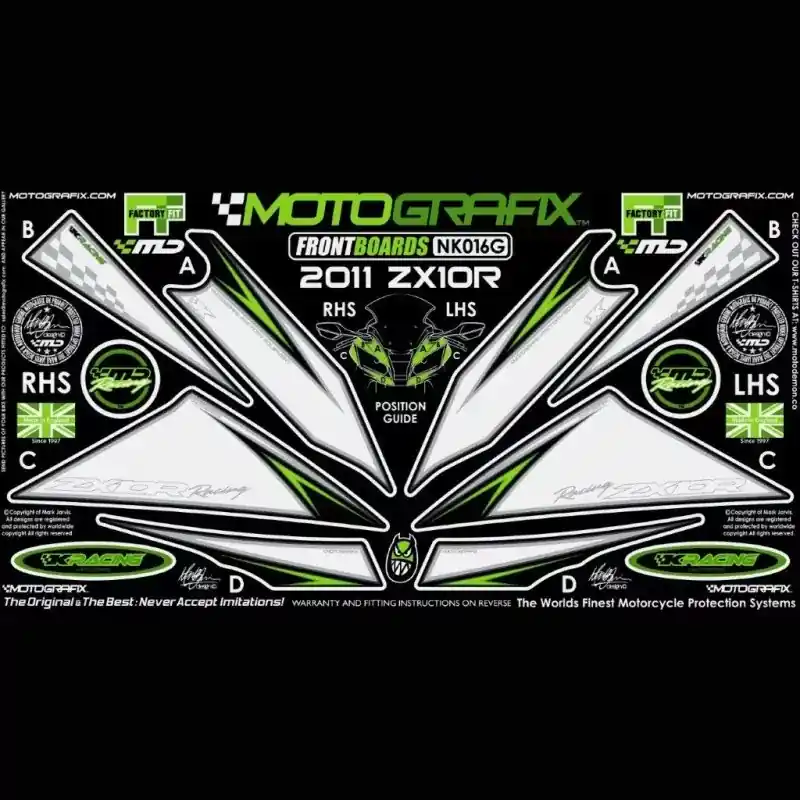 Motografix Steinschlagschutz vorn passend für Kawasaki ZX-10 R 2011-2015 Preisknaller