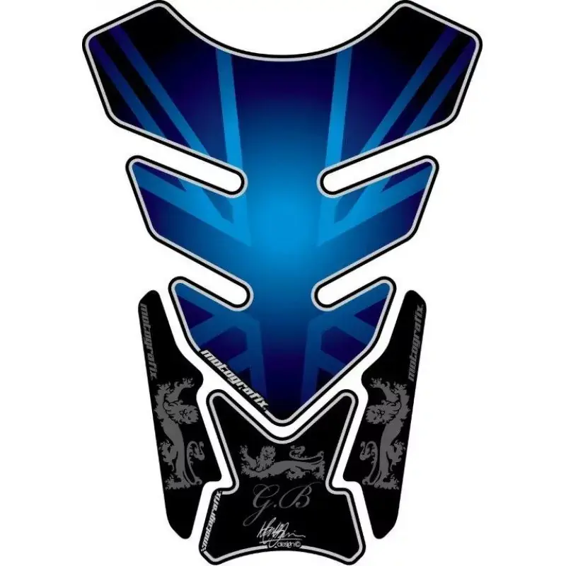 Motografix Union Jack Blue 3D Gel Tank Pad Protector ST087B Neu
