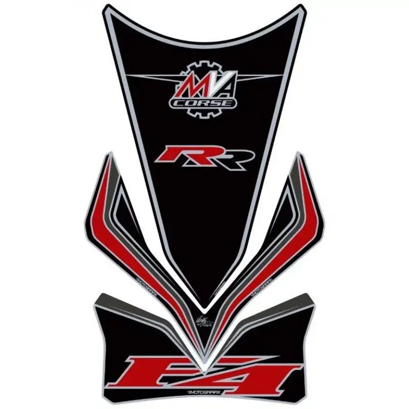 Motografix 3D Gel Tankpad Schwarz passend für MV Agusta F4 RR Billig