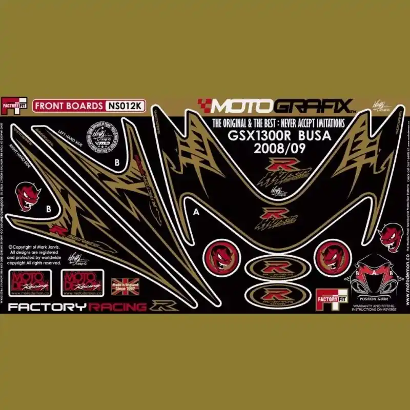 Sichere Zahlung Motografix Steinschlagschutz passend für Suzuki Hayabusa 2008- NS012K