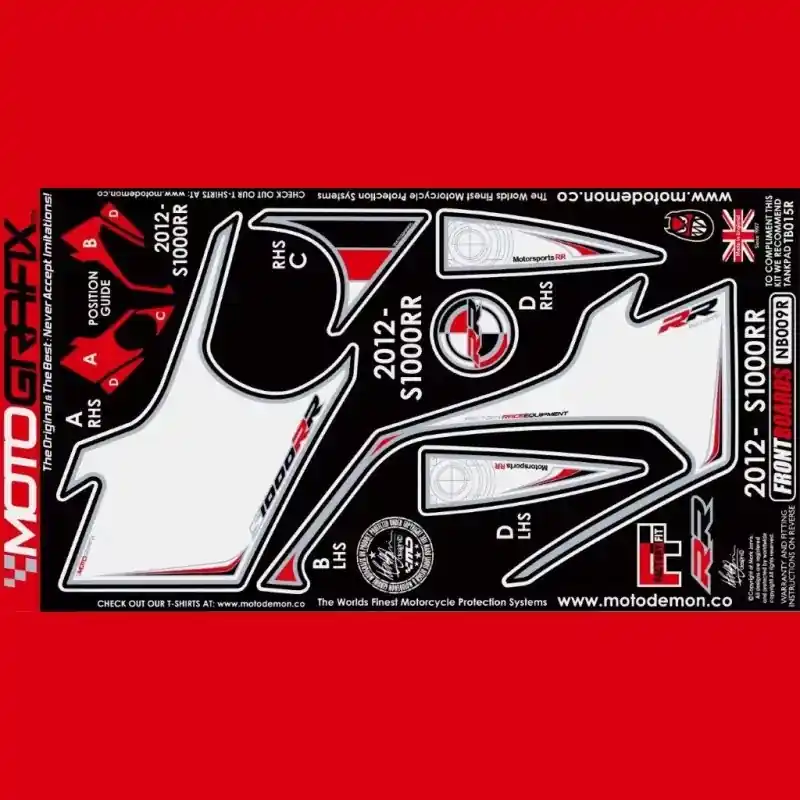 Finale Aktion Motografix Steinschlagschutz vorn passend für BMW S 1000 RR / HP4 2012-2014