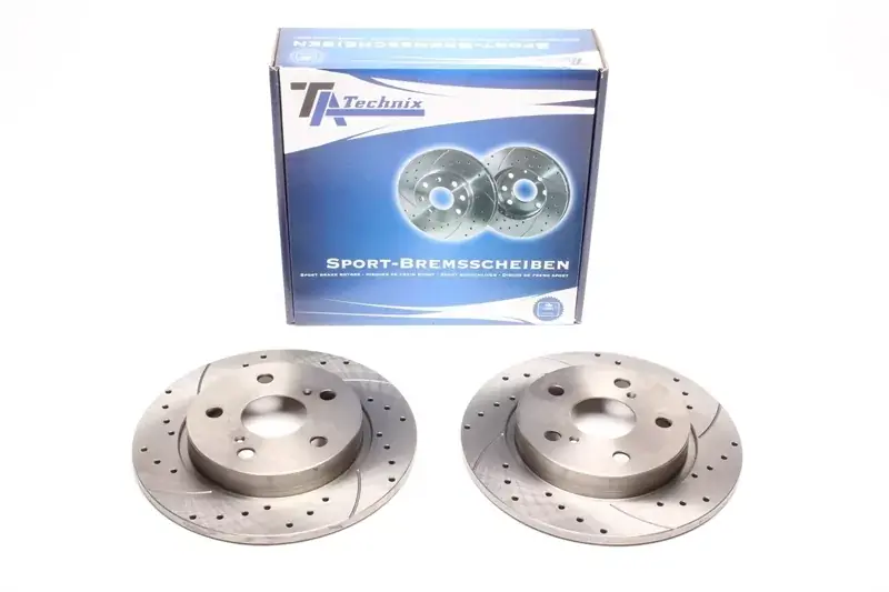 Jetzt Kaufen TA Technix Sport Bremsscheiben Satz Hinterachse passend für Toyota Auris/Corolla