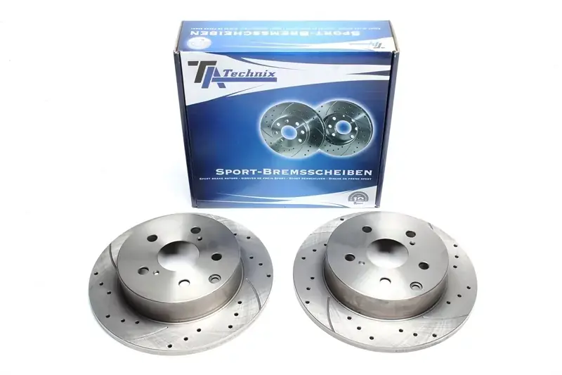 Echt TA Technix Sport Bremsscheiben Satz Hinterachse passend für Toyota RAV 4 III+IV