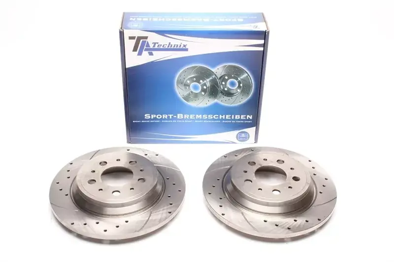 TA Technix Sport Bremsscheiben Satz Hinterachse passend für Volvo S70/ V70 / XC70 Billig