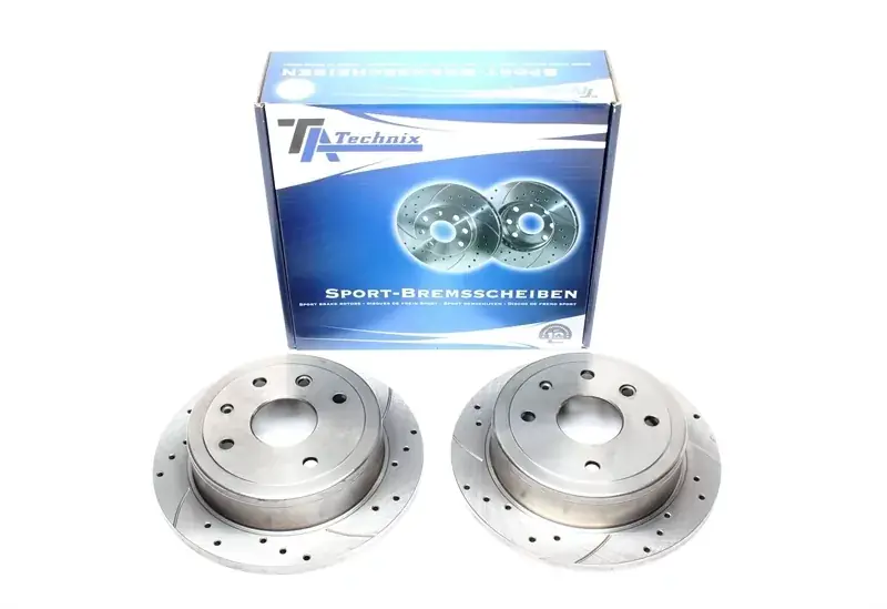 Preisreduziert TA Technix Sport Bremsscheiben Satz Hinterachse passend für Daewoo Evanda