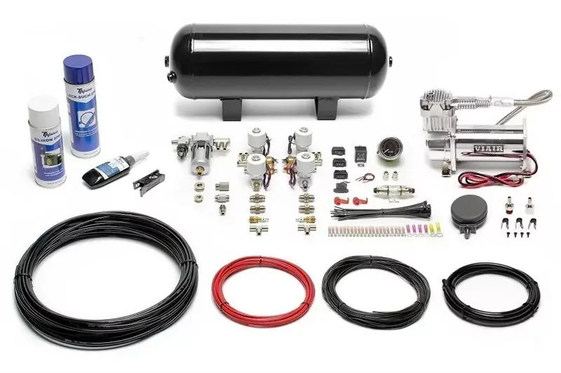 Echt TA Technix / Viair härteverstellbares Luftfahrwerk passend für Seat Toledo I / VW Golf III, Golf Cabriolet, Vento