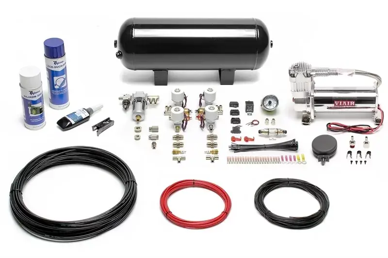 Sichere Zahlung TA Technix Lufterzeugungskit 444er Viair Kompressor / 11,5L Schwarzer Tank / Anzeige Weiß / Schlauch Schwarz