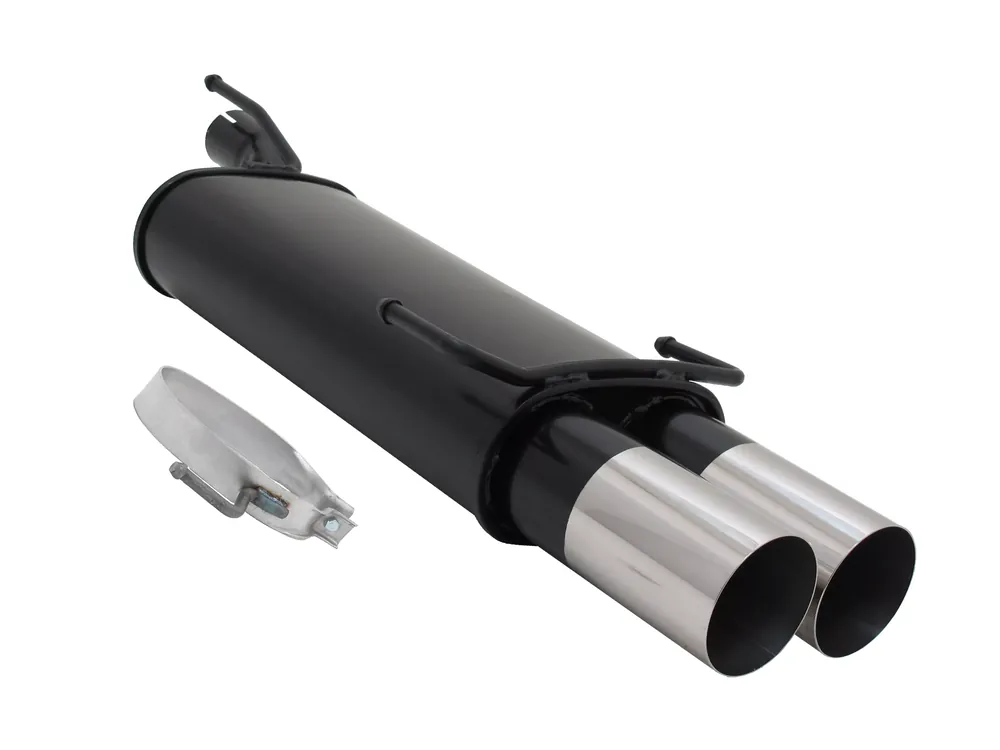 Novus Sportauspuff passend für Opel Astra F / Opel Kadett E 2x90mm RL-Design Markenprodukt