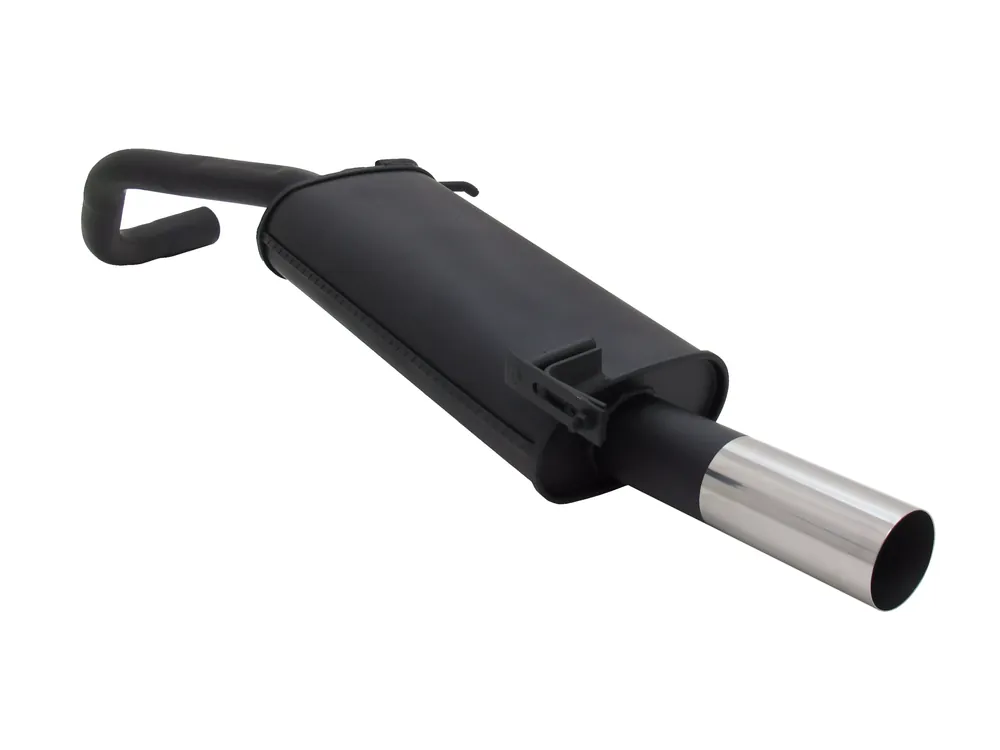 Zertifiziert Novus Sportauspuff passend für VW Polo 9N / 9N3 1x76mm RL-Design