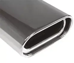 FOX Anschweißendrohr Typ 53 Edelstahl flachoval 150x70 mm mit Absorber Jetzt Bestellen