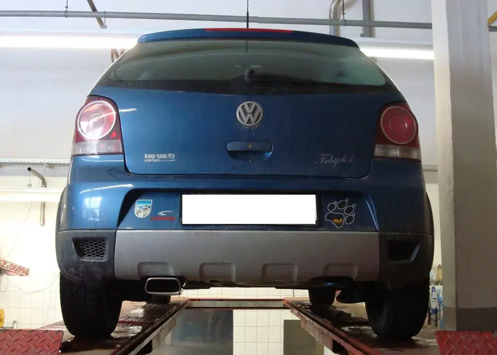 Letzte Chance FOX Endschalldämpfer passend für VW Polo 9N Cross 145x65 Typ 59
