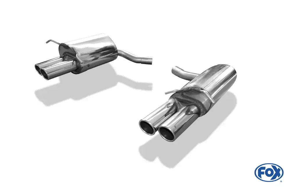 Wochenendangebot FOX Endschalldämpfer 2x80 Typ 16 passend für Mercedes C-Klasse W204/S204