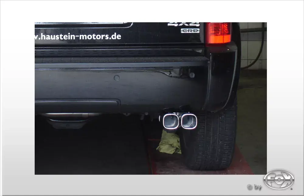 FOX Endrohrsystem passend für Dodge Nitro – einseitig rechts 2x78x75 Typ 70 Zertifiziert